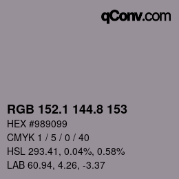 Color code: RGB 152.1 144.8 153 | qconv.com