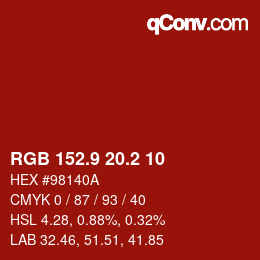 Color code: RGB 152.9 20.2 10 | qconv.com