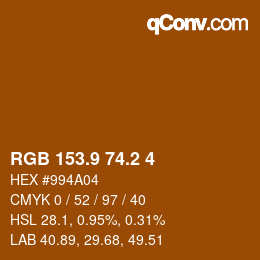 Color code: RGB 153.9 74.2 4 | qconv.com