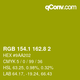 カラーコード: RGB 154.1 162.8 2 | qconv.com