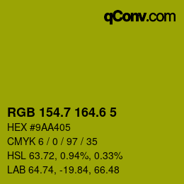 カラーコード: RGB 154.7 164.6 5 | qconv.com