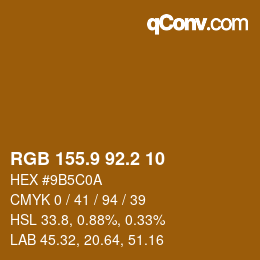 Color code: RGB 155.9 92.2 10 | qconv.com