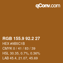 Color code: RGB 155.9 92.2 27 | qconv.com