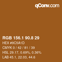 Color code: RGB 156.1 90.8 29 | qconv.com