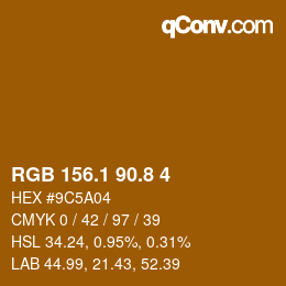 Color code: RGB 156.1 90.8 4 | qconv.com