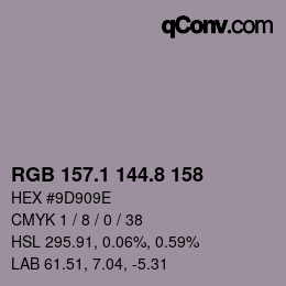 Color code: RGB 157.1 144.8 158 | qconv.com