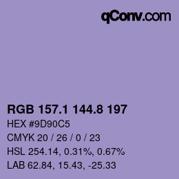 Color code: RGB 157.1 144.8 197 | qconv.com