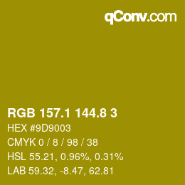 カラーコード: RGB 157.1 144.8 3 | qconv.com