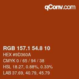 Color code: RGB 157.1 54.8 10 | qconv.com