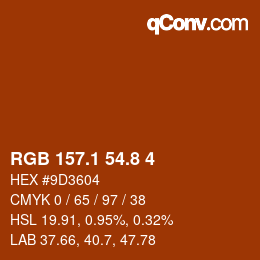 Farbcode: RGB 157.1 54.8 4 | qconv.com