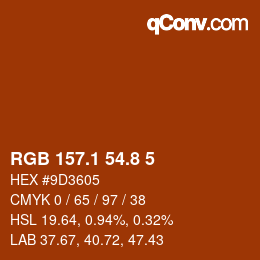 Color code: RGB 157.1 54.8 5 | qconv.com