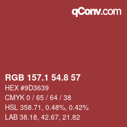 Color code: RGB 157.1 54.8 57 | qconv.com