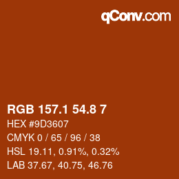 Color code: RGB 157.1 54.8 7 | qconv.com