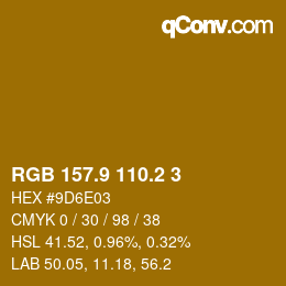Color code: RGB 157.9 110.2 3 | qconv.com