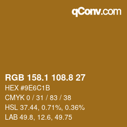 Color code: RGB 158.1 108.8 27 | qconv.com