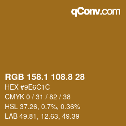 Color code: RGB 158.1 108.8 28 | qconv.com