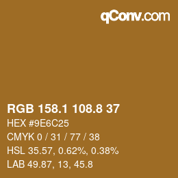 Color code: RGB 158.1 108.8 37 | qconv.com