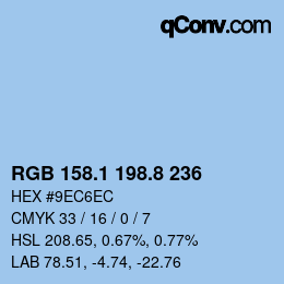 Color code: RGB 158.1 198.8 236 | qconv.com