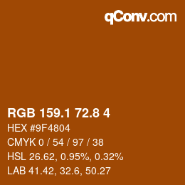 Color code: RGB 159.1 72.8 4 | qconv.com