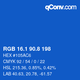 Color code: RGB 16.1 90.8 198 | qconv.com