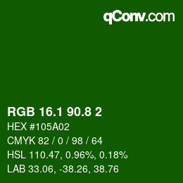 カラーコード: RGB 16.1 90.8 2 | qconv.com