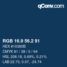 Color code: RGB 16.9 56.2 91 | qconv.com