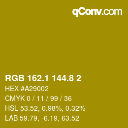 カラーコード: RGB 162.1 144.8 2 | qconv.com