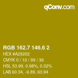 カラーコード: RGB 162.7 146.6 2 | qconv.com