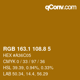 Color code: RGB 163.1 108.8 5 | qconv.com