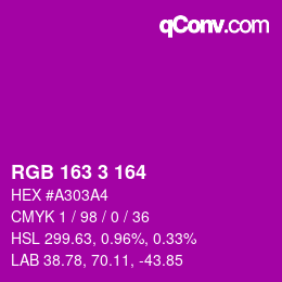 Color code: RGB 163 3 164 | qconv.com