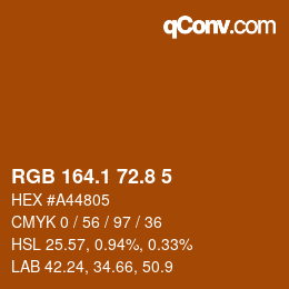 Color code: RGB 164.1 72.8 5 | qconv.com