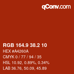 Color code: RGB 164.9 38.2 10 | qconv.com
