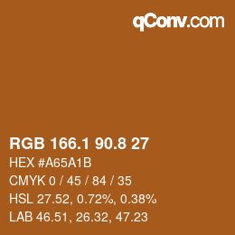Color code: RGB 166.1 90.8 27 | qconv.com