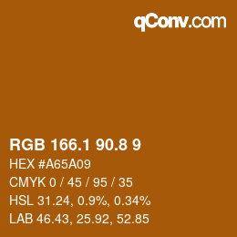 Color code: RGB 166.1 90.8 9 | qconv.com