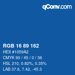 Color code: RGB 16 89 162 | qconv.com