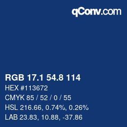 Color code: RGB 17.1 54.8 114 | qconv.com