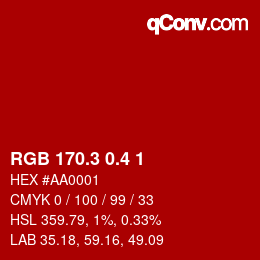 カラーコード: RGB 170.3 0.4 1 | qconv.com