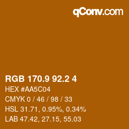 Color code: RGB 170.9 92.2 4 | qconv.com