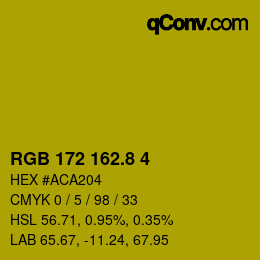 カラーコード: RGB 172 162.8 4 | qconv.com
