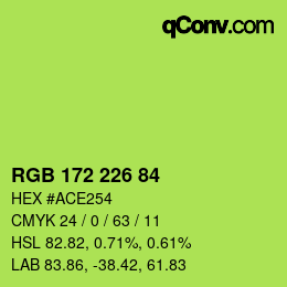 Color code: RGB 172 226 84 | qconv.com