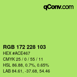 Color code: RGB 172 228 103 | qconv.com
