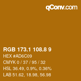 Color code: RGB 173.1 108.8 9 | qconv.com