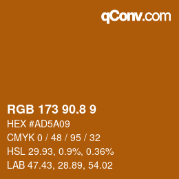 Color code: RGB 173 90.8 9 | qconv.com
