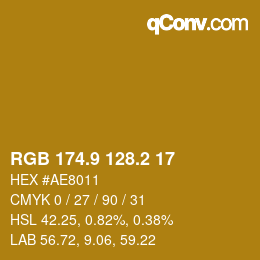 Color code: RGB 174.9 128.2 17 | qconv.com