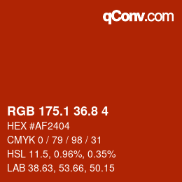 Color code: RGB 175.1 36.8 4 | qconv.com