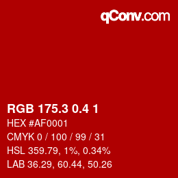 カラーコード: RGB 175.3 0.4 1 | qconv.com