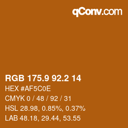 Color code: RGB 175.9 92.2 14 | qconv.com