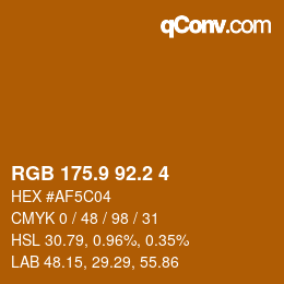 Color code: RGB 175.9 92.2 4 | qconv.com