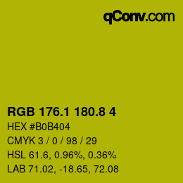 カラーコード: RGB 176.1 180.8 4 | qconv.com