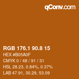 Color code: RGB 176.1 90.8 15 | qconv.com
